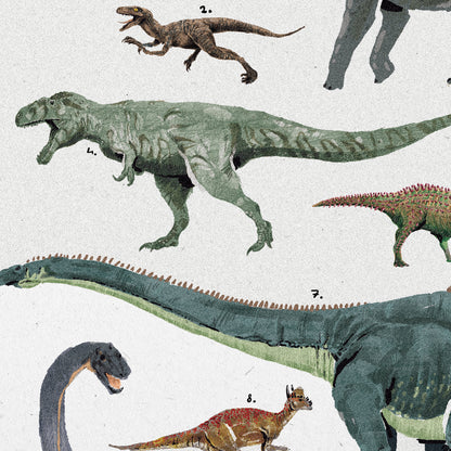 Poster Ilustrado - Dinossauros